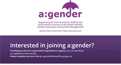 Desktop Screenshot of agender.org.uk